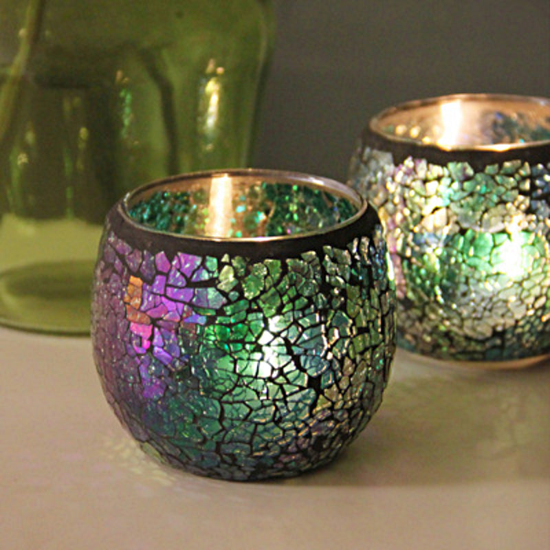 Brehn | European Retro Glass Mosaic Tealight Holder