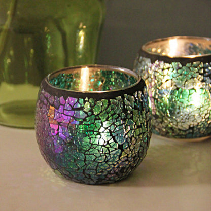 Brehn | European Retro Glass Mosaic Tealight Holder