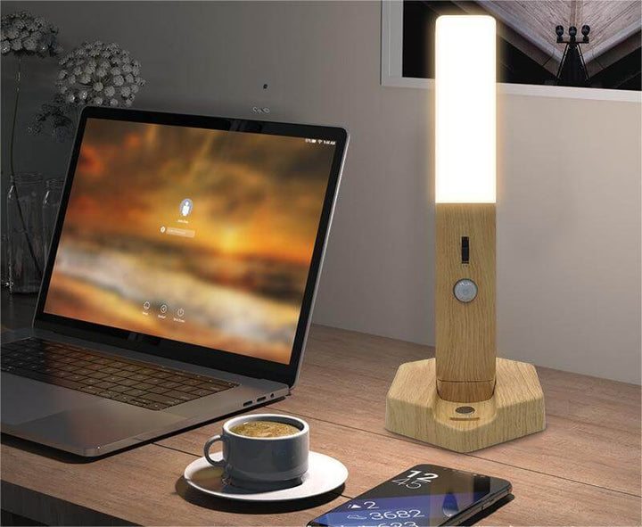 Smart Home Wooden Small Night Lamp Lamp LED Induction | Kalsten