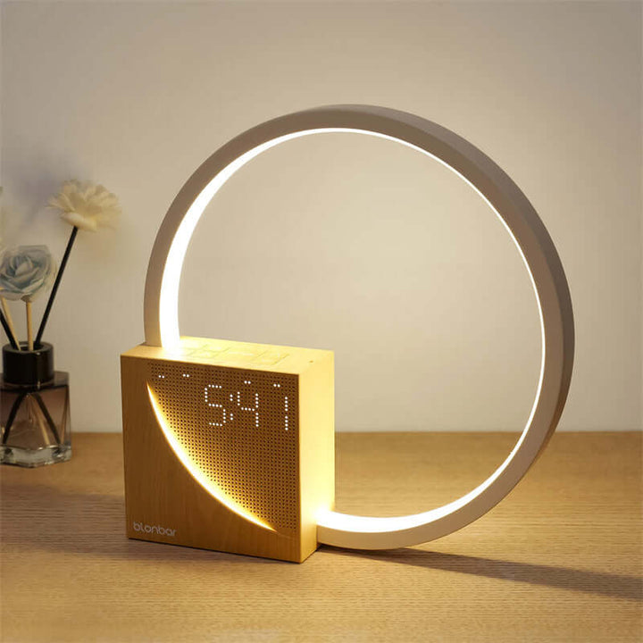 Bedside Lamp Touch Table Lamp With Natural Sounds, Desk Lamp With Alarm Clock, Touch Control 3 Levels Brightness Home Decor | Kalsten