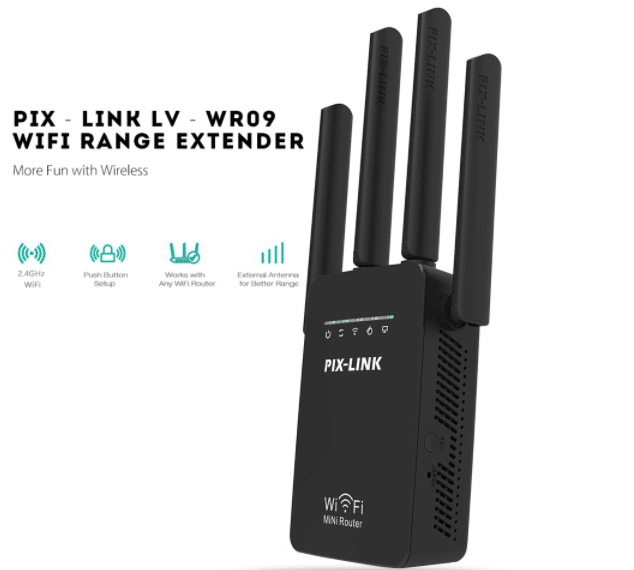 Wi-Fi Range Extender (Repeater / Extender) 300Mbps - 2.4 GHz | Kalsten