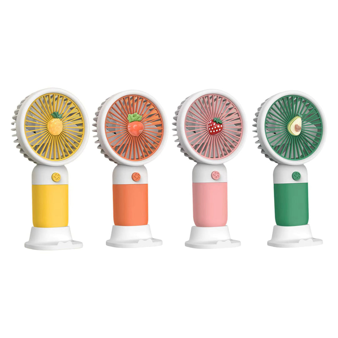 MTech Portable Handheld Fan – Strong Wind, Noiseless, Rechargeable Mini Fan With Base | Kalsten
