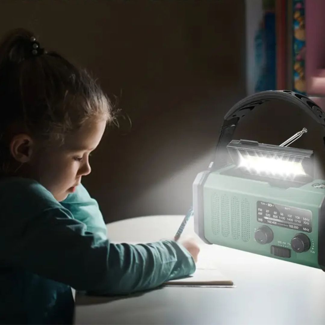 Solar Emergency Radio with Power Bank