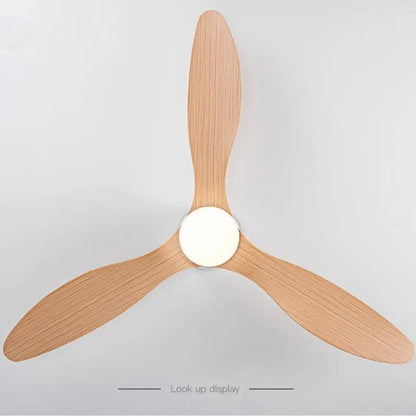 42/52 Inch Ceiling Fans with LED Light - 3 Colors, 6 Speeds DC Motor, Remote Control, Low Profile Decorative Fans with Lighting | Skanto