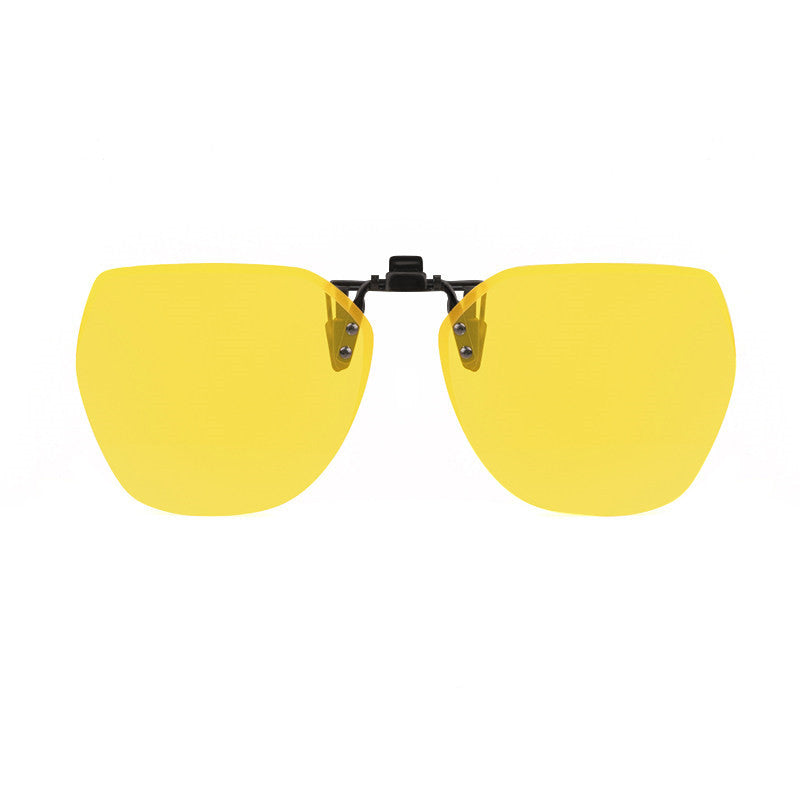 Skanto | Clip-on Rimless Polarized Sunglasses, with Anti-Reflective and Flip-Up Design, for Outdoor/Driving