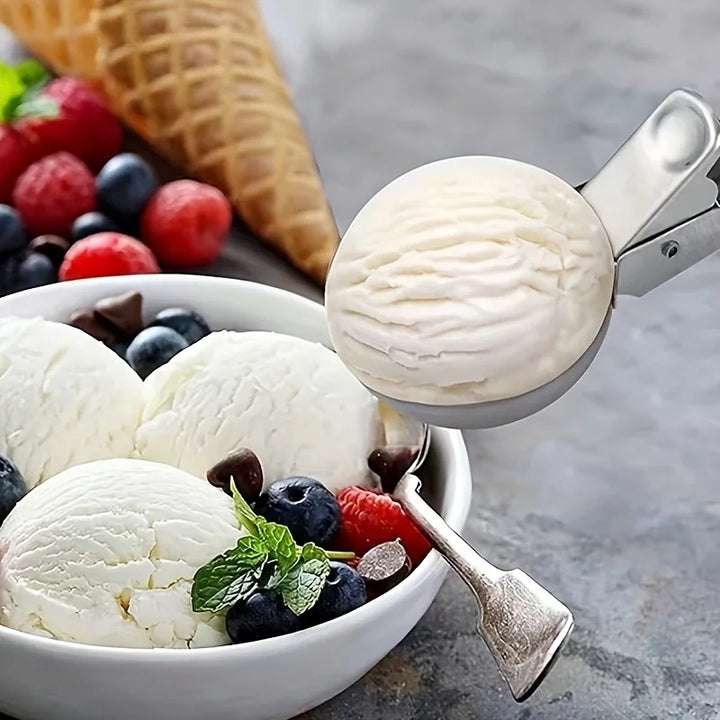 Kalsten | Scoop Ice Cream Scoop Stainless Steel | Robust & Dishwasher Safe | For small & large scoops | Smooth Handle