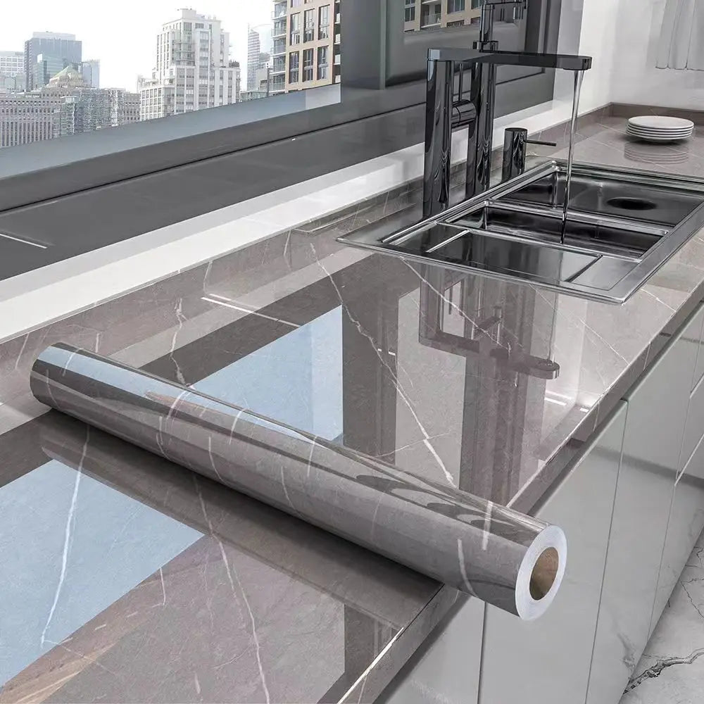 MarbraGuard – Self-adhesive oil-resistant kitchen film Kalsten