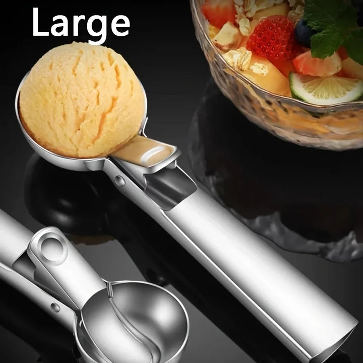 Kalsten | Scoop Ice Cream Scoop Stainless Steel | Robust & Dishwasher Safe | For small & large scoops | Smooth Handle