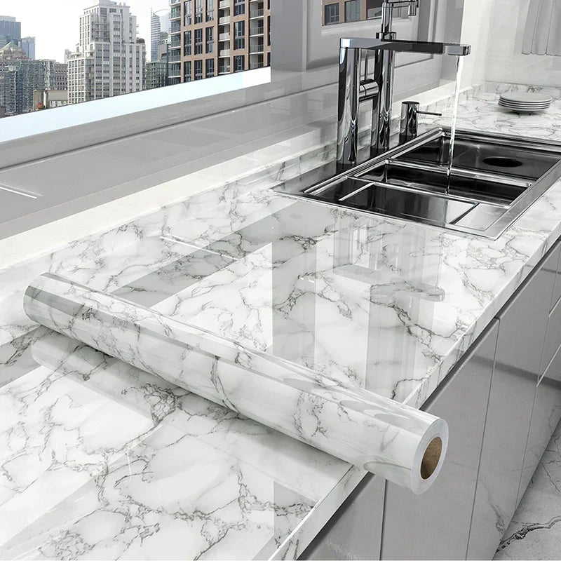 MarbraGuard – Self-adhesive oil-resistant kitchen film Kalsten
