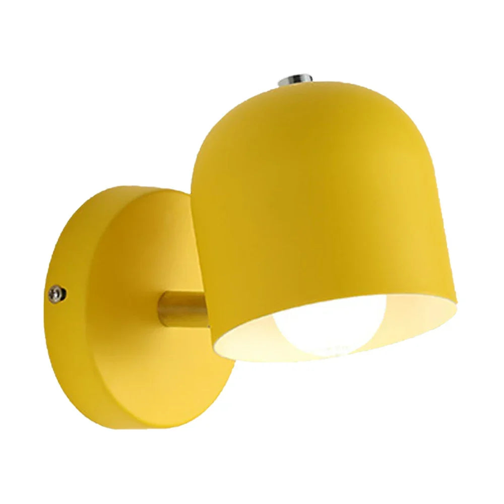 Modern Simple Iron Art Wall Light – E27 Bedside Lamp for Bedroom, Living Room, and Stairway | Kalsten