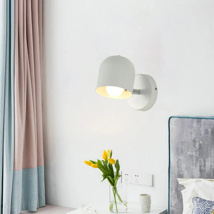 Modern Simple Iron Art Wall Light – E27 Bedside Lamp for Bedroom, Living Room, and Stairway | Kalsten