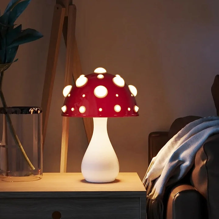 Tricolored Mushroom Warm Light Atmosphere Lamp | Kalsten
