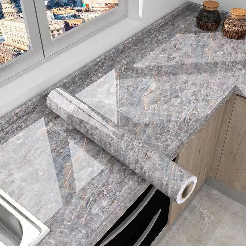 MarbraGuard – Self-adhesive oil-resistant kitchen film Kalsten