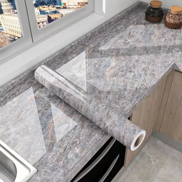 MarbraGuard – Self-adhesive oil-resistant kitchen film Kalsten