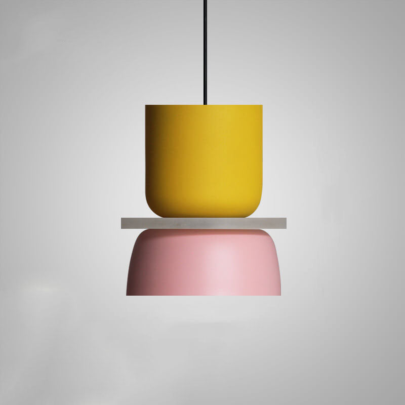 Pendant Light Metal 11.8 in Adjustable Colorful Living Room Bedroom Modern Ceiling Lamp | Kalsten