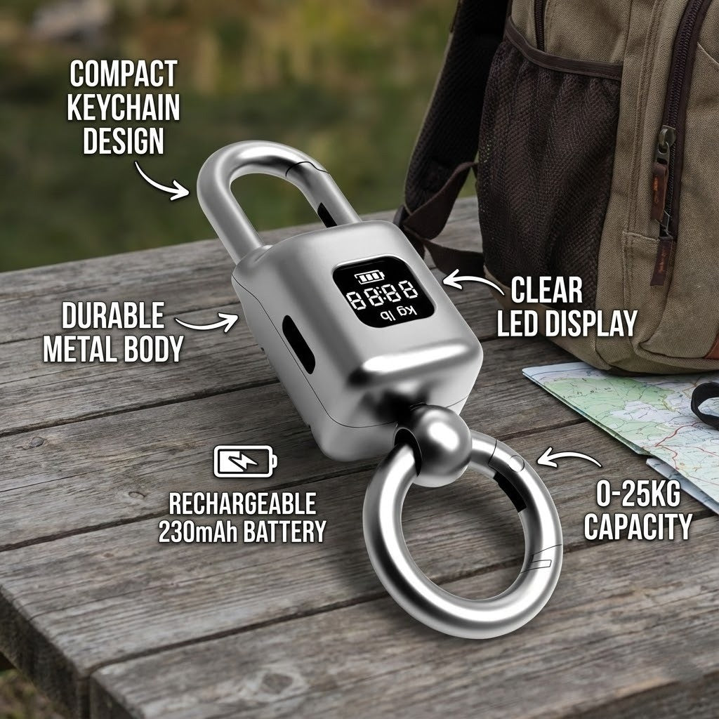 Pocket Size Keychain LCD Scale | Kalsten