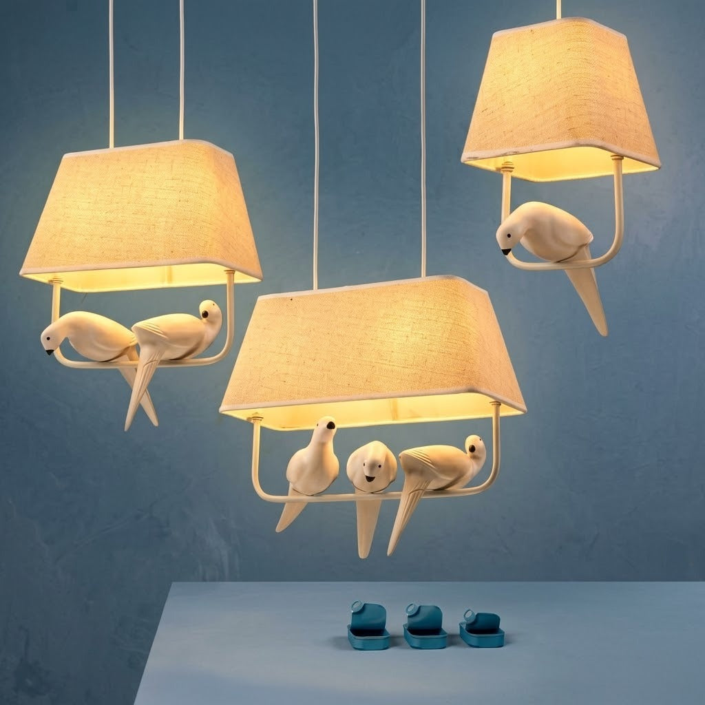 Resin Birds Pendant Retro Lights | Kalsten