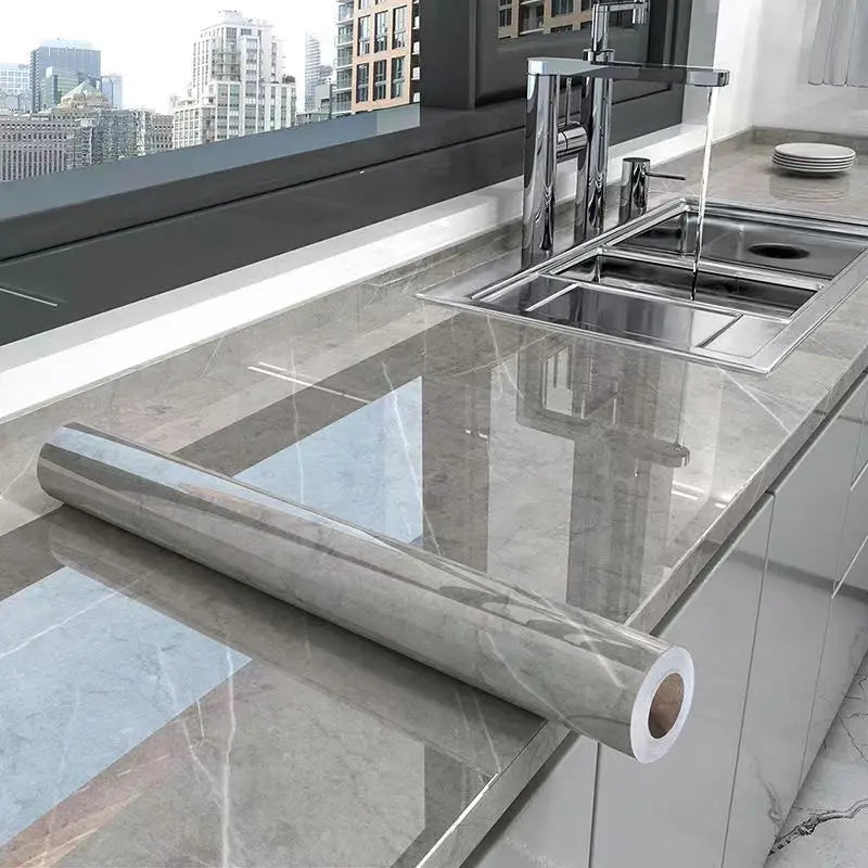 MarbraGuard – Self-adhesive oil-resistant kitchen film Kalsten