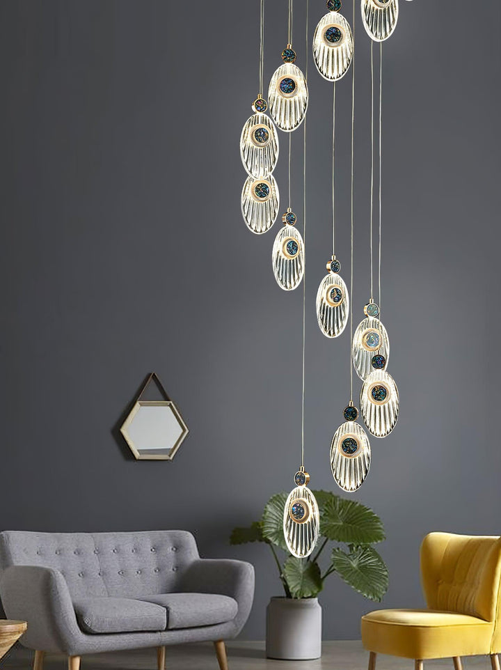Acrylic Necklace Pendant Light 7.1' | Kalsten