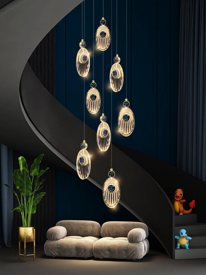 Acrylic Necklace Pendant Light 7.1' | Kalsten