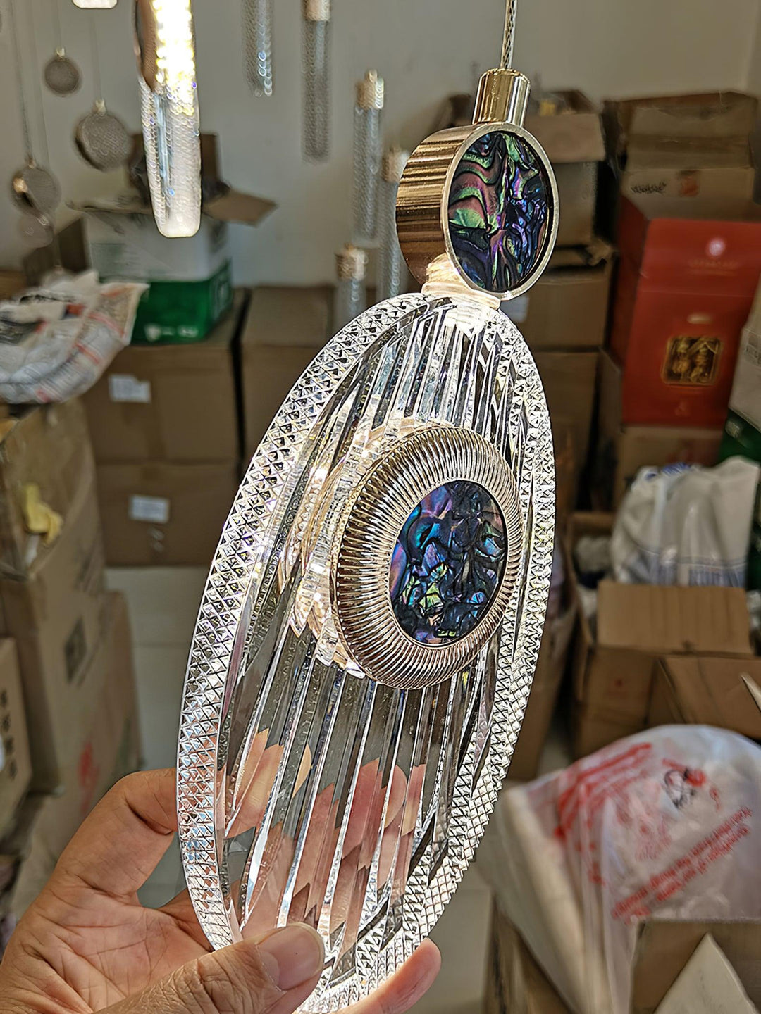 Acrylic Necklace Pendant Light 7.1' | Kalsten