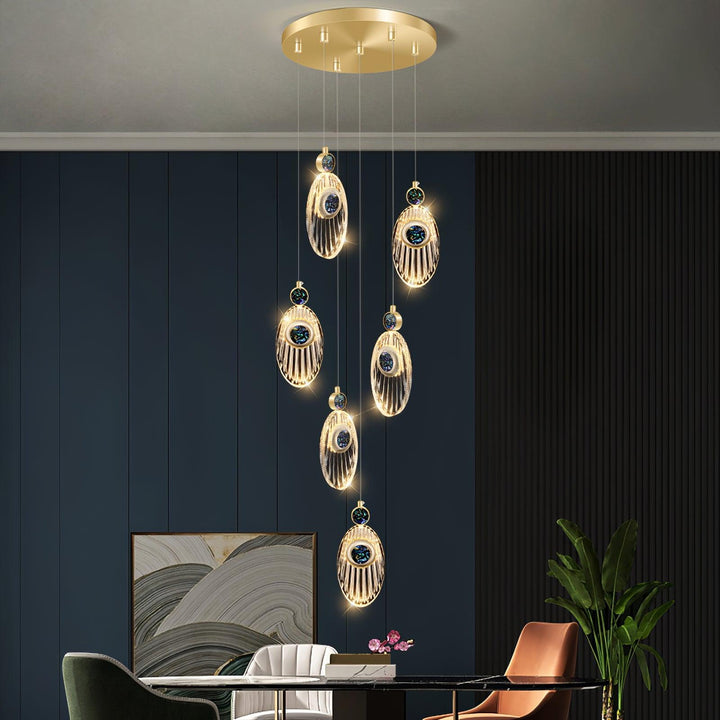 Acrylic Necklace Pendant Light 7.1' | Kalsten