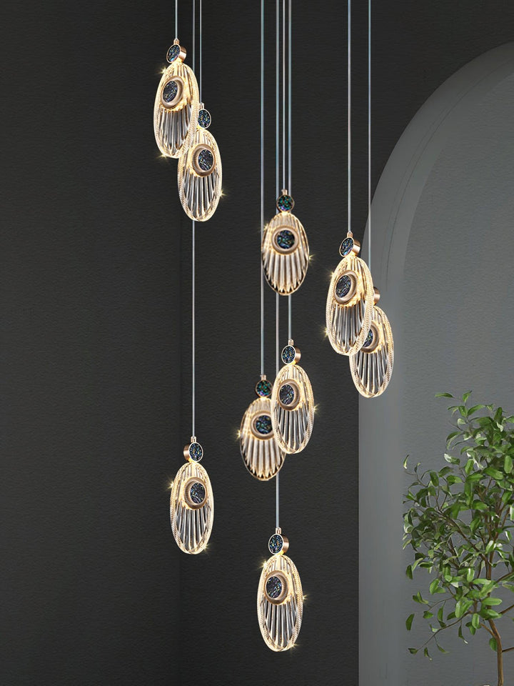 Acrylic Necklace Pendant Light 7.1' | Kalsten