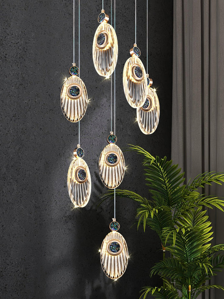 Acrylic Necklace Pendant Light 7.1' | Kalsten