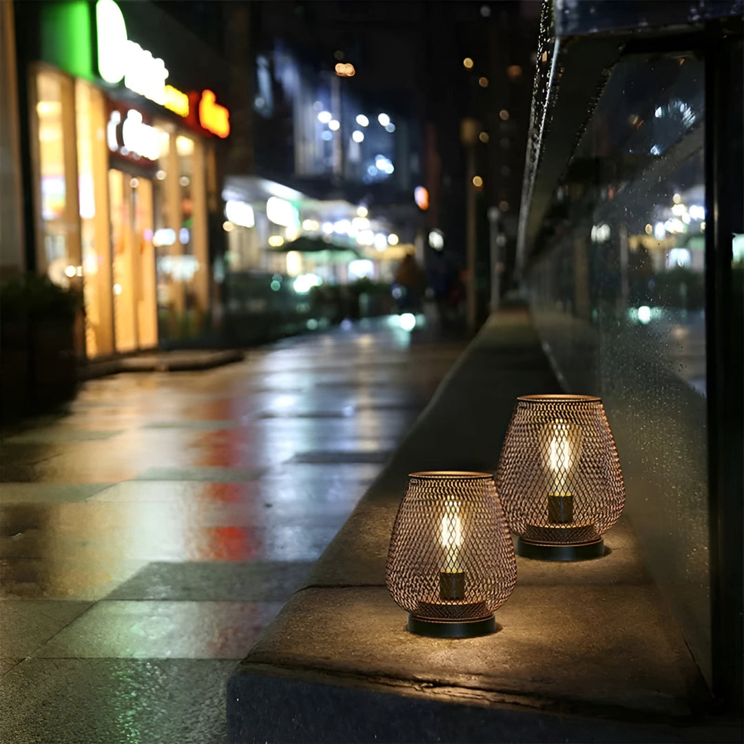 CageLuxe Lamp - Wireless Metal Cage LED Table Lamp | Kalsten