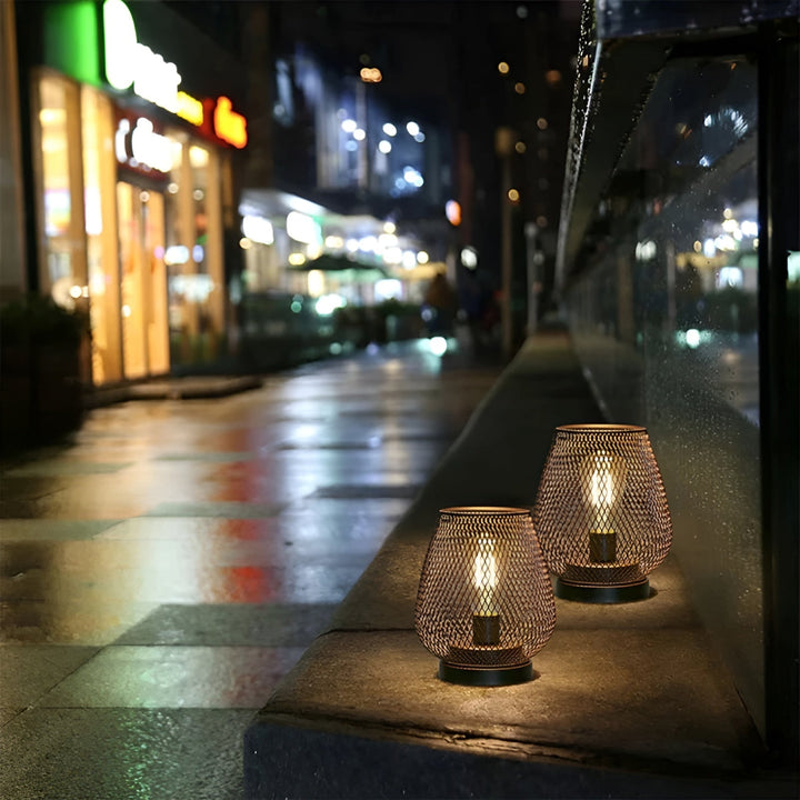 CageLuxe Lamp - Wireless Metal Cage LED Table Lamp | Kalsten