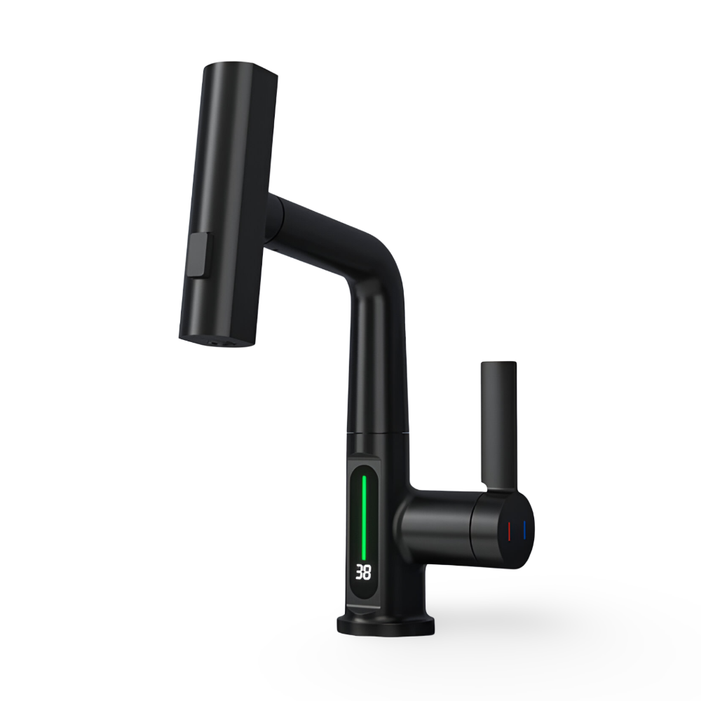 Skanto | Adjustable Kitchen Faucet with Temperature Display