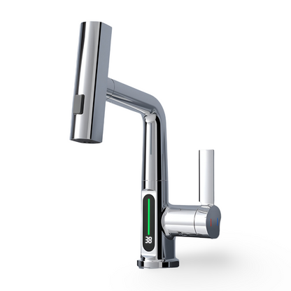 Skanto | Adjustable Kitchen Faucet with Temperature Display