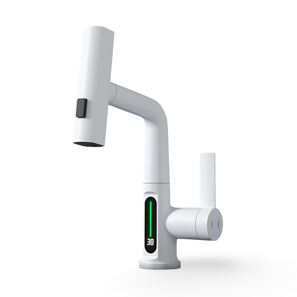Skanto | Adjustable Kitchen Faucet with Temperature Display