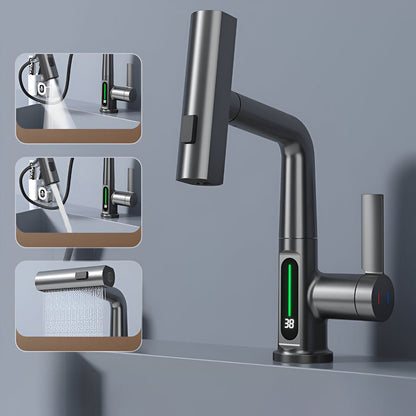 Skanto | Adjustable Kitchen Faucet with Temperature Display