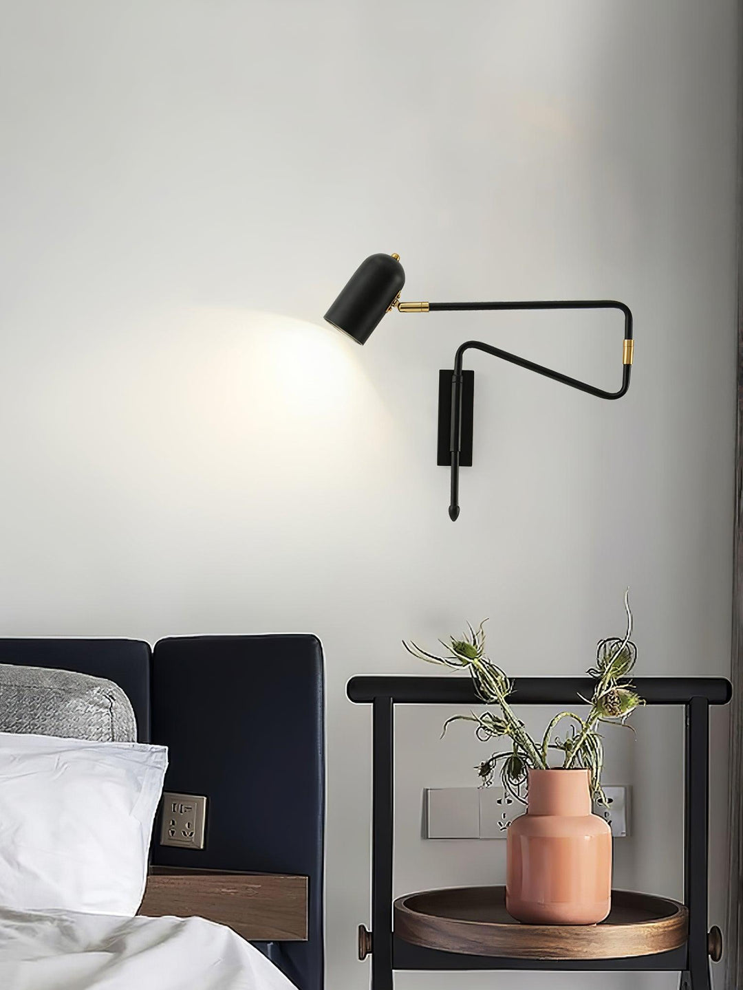 Adjustable Arm Plug In Wall-mounted light Wall Lamp | Kalsten