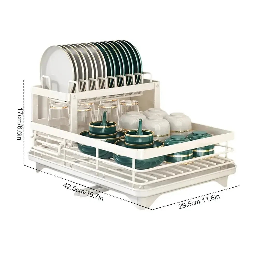 Adjustable Stainless Steel Dish Drying Rack