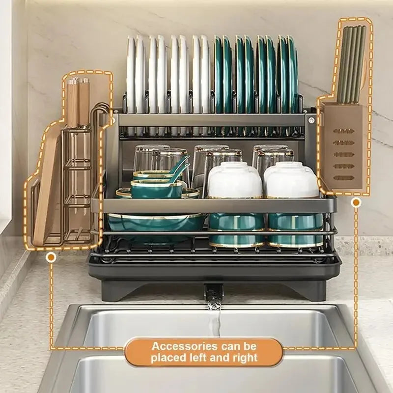 Adjustable Stainless Steel Dish Drying Rack
