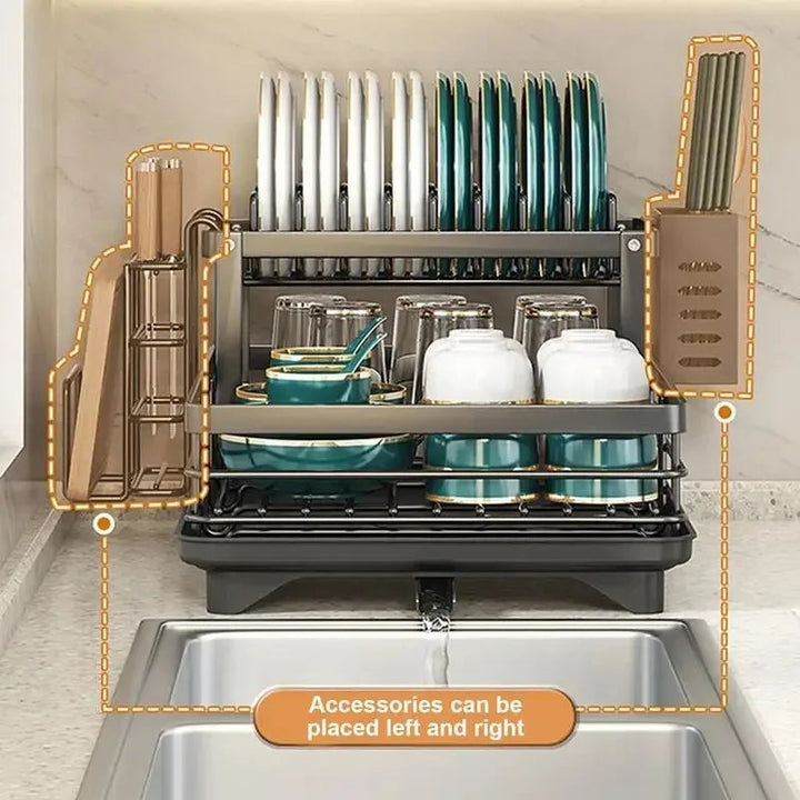Adjustable Stainless Steel Dish Drying Rack