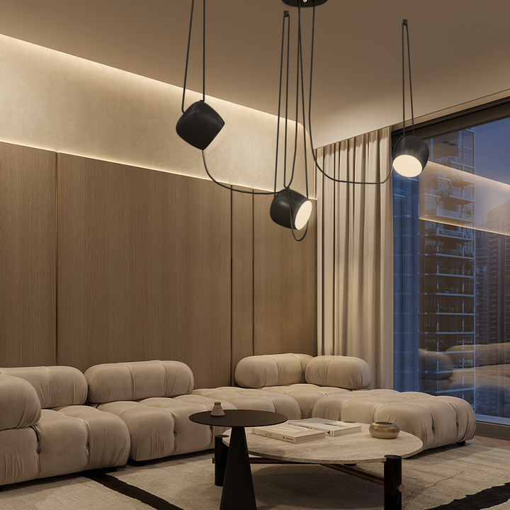Pendant Light Aluminum 10W Dimmable 9.8 in Modern Living Room Kitchen Hanging Lamp Adjustable Cable Design | Kalsten