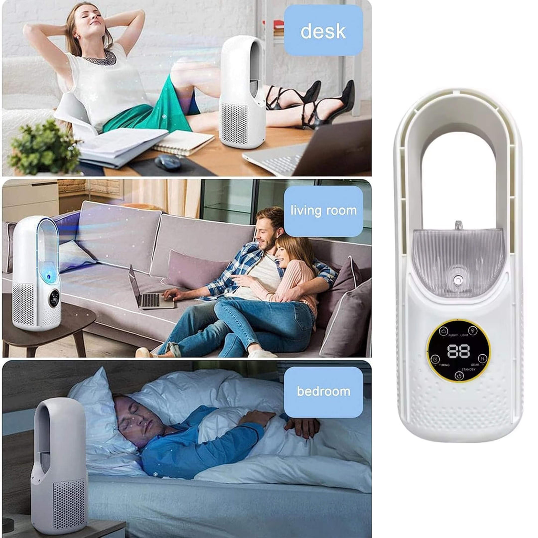 Bladeless Portable Air Conditioner | Ultra-Quiet, Ergonomic Design & Ideal for Home and Office Use | Kalsten