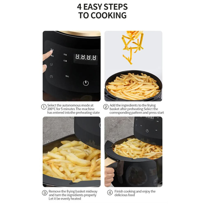 Airfryer 3.5 Liter (low fat: Grilling, Baking, Frying and Deep Frying) | Kalsten