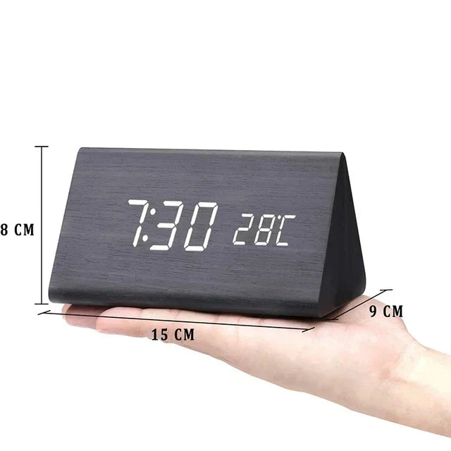 Digital Wooden Alarm Clock – Modern Technology with Timeless Wood Design | Kalsten