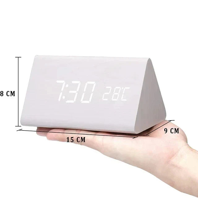 Digital Wooden Alarm Clock – Modern Technology with Timeless Wood Design | Kalsten