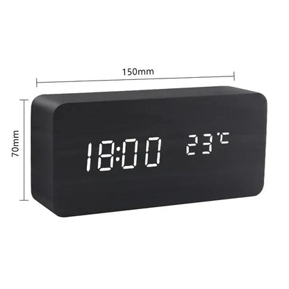 Skanto | Digital Wood Alarm Clock – Modern Technology with Timeless Wood Design