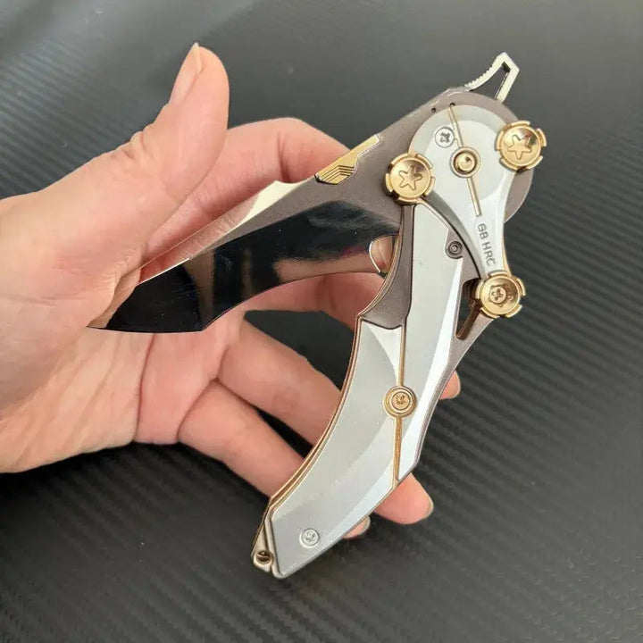 All-Metal Folding Pocket Knife