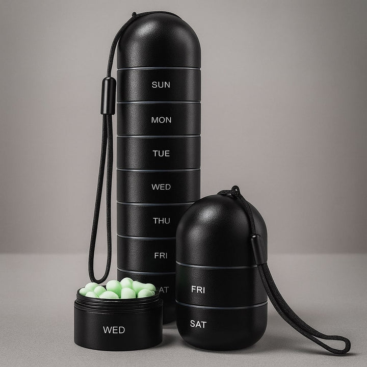 Compact Pill Box Aluminium | Kalsten