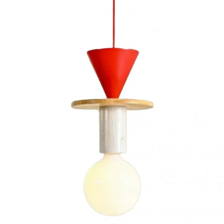 Pendant Light Wood 7.5 in to 16.5 in Multicolor Geometric Dining Living Room Ceiling Lamp Modern Home Decor | Kalsten