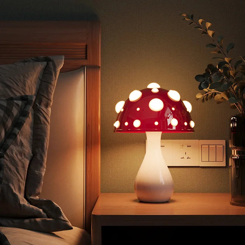 Mushroom Lamp – Retro LED Table Lamp in Mushroom Design for Cozy Indoor Spaces | Kalsten