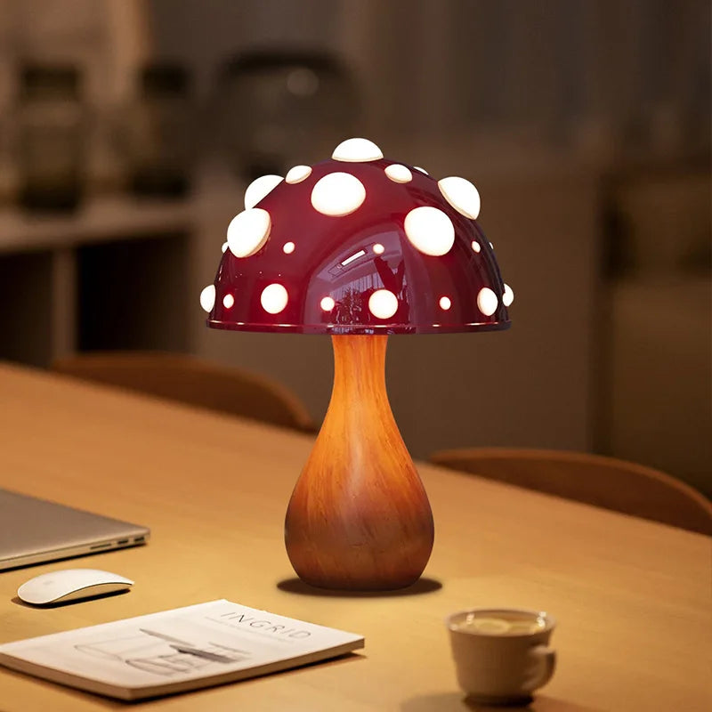 Mushroom Lamp – Retro LED Table Lamp in Mushroom Design for Cozy Indoor Spaces | Kalsten