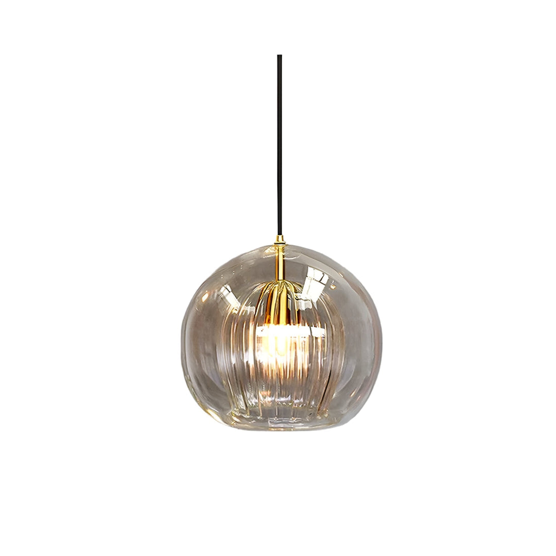 Pendant Light Glass Globe 9.8 in E27 Adjustable Dining Room Kitchen Island Hanging Ceiling Lamp Vintage Modern | Kalsten